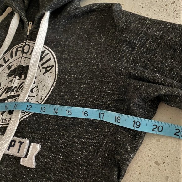 Reflex California Republic Dark Grey Hoodie NWOT - Picture 6 of 7